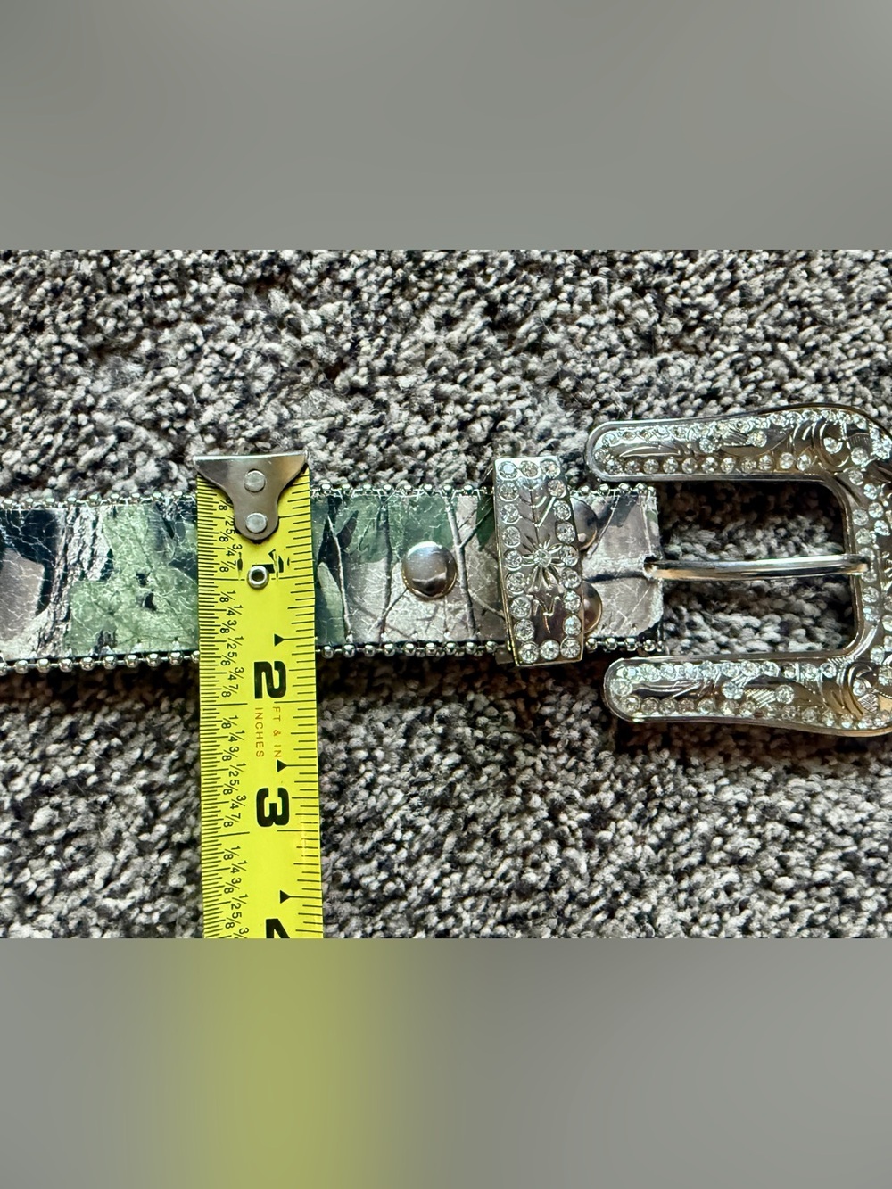 Rhinestone Embellished Camo Western Belt - Picture 6 of 14